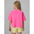 Loose T-shirt with a girl's print 4F 4FJRSS26TTSHF3908-54N
