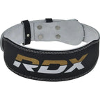 4" GOLD LEATHER BODYBUILDING BELT FOR EXERCISES - RDX S RDX - Pozostałe Your Sports Performance