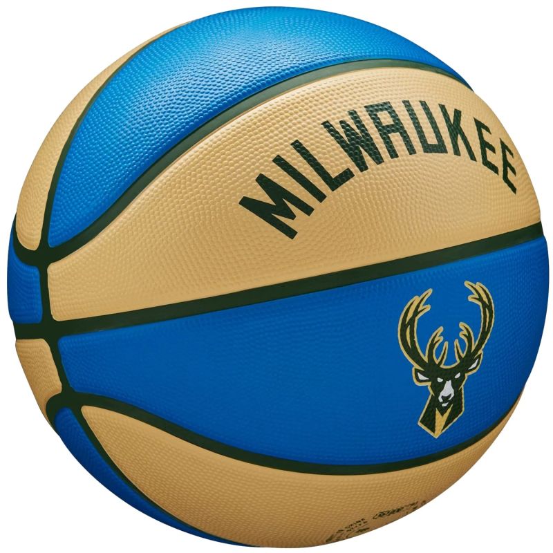 Wilson NBA Team City Edition Milwaukee Bucks Ball WZ4016517ID basketball Accessories/Balls/Basketball Your Sports Performance