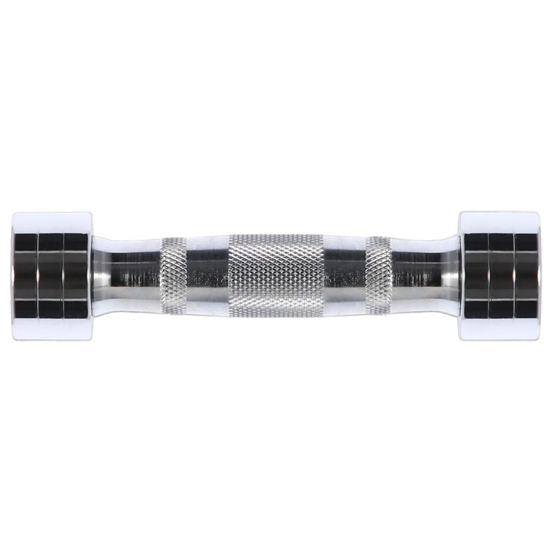 Set of chrome HMS dumbbells