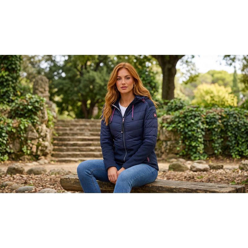 Women’s Fleece Jacket Geographical Norway TRENDY NAVY DB LADY 024 (WY7171F/GN-NAVY)