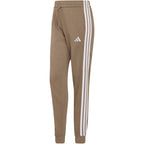 Women's adidas Essentials 3-Stripes Fleece Slim Pants Beige KF8317