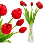BOUQUET OF 5 RED PEONY TULIPS 39 CM LIFE-LIKE SPRING DECORATION Home and Garden/Equipment Your Sports Performance