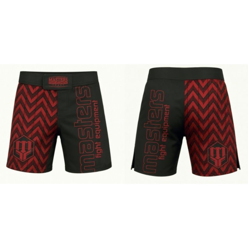 MASTERS PULSE SMMA-P MMA shorts black and red