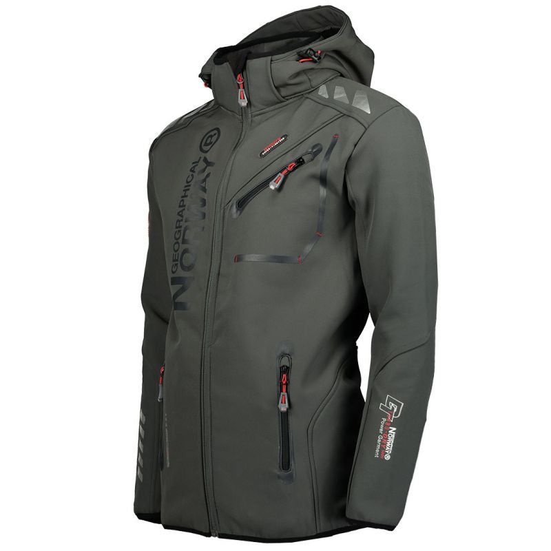 Geographical Norway Royaute ASSOR B MEN 068 M WW1975H/GN/Dark Gray / Black softshell jacket Clothing/Outdoor/Adler Your Sports Performance