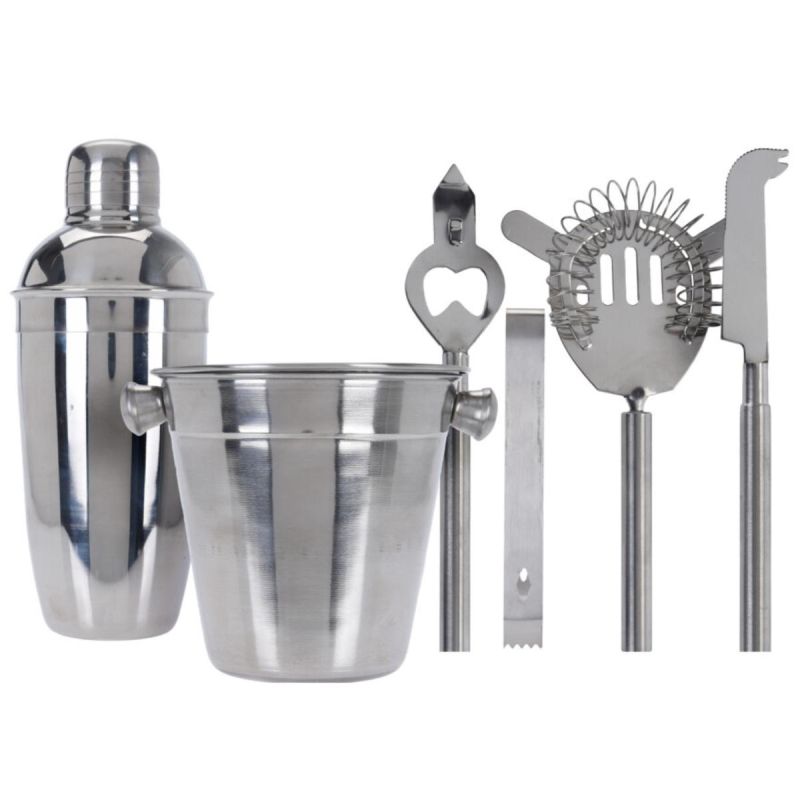 BARTENDER SET 6 PIECES DRINK SHAKER TONGUE Home and Garden/Equipment Your Sports Performance