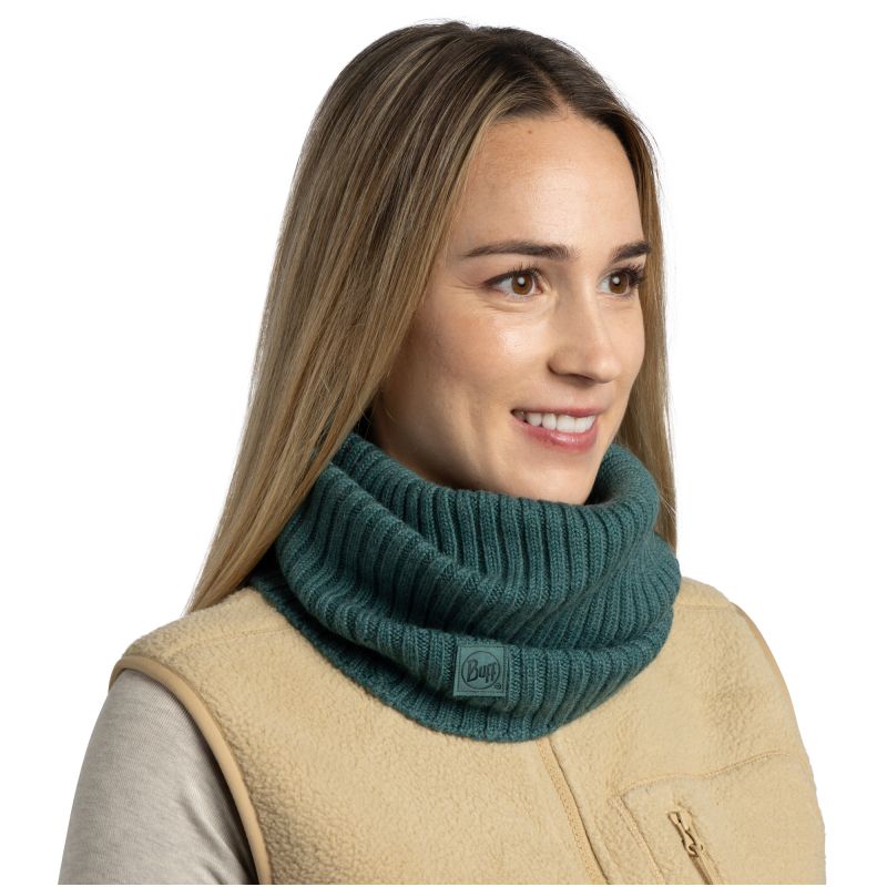 BUFF KNITTED NECKWARMER NORVAL GREEN Bandana