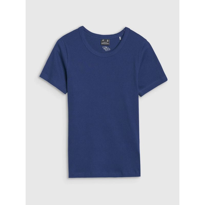 Women's slim ribbed t-shirt 4F 4FWSS25TTSHF1968-30S *Kategoria tymczasowa Your Sports Performance