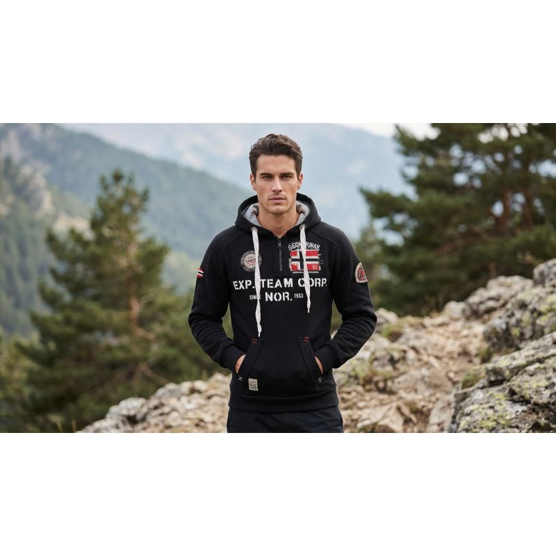 Men’s sweatshirt Geographical Norway GOPTAINE MEN 100 EO BS2 (WT1885H/GN-BLACK)