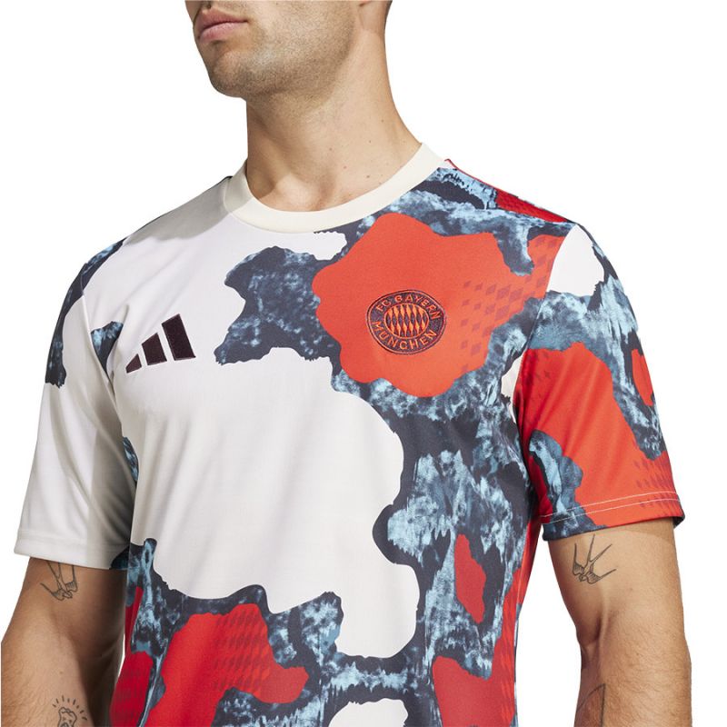 adidas FC Bayern Pre-Match JSY M JE6776 T-shirt Clothing/Football Adidas