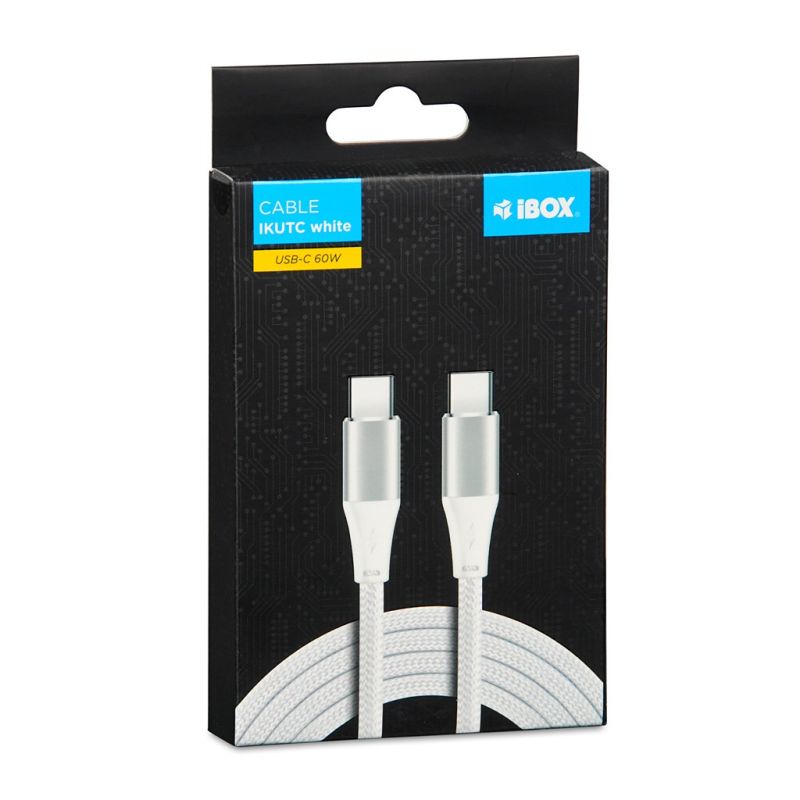 I-BOX USB TYPE-C CABLE 60W 2M PD/QC WHITE In preparation Your Sports Performance