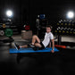Club fitness mat with holes HMS Premium MFK03 blue-black