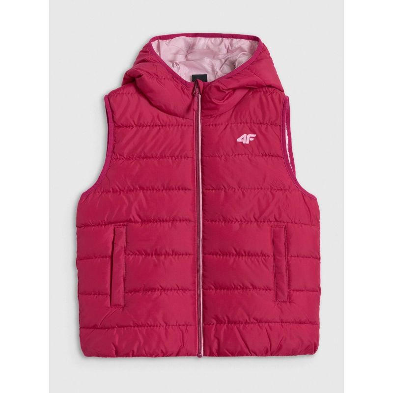 Girls' down vest with synthetic filling 4F 4FJRAW25TVJAF322-54S *Kategoria tymczasowa Your Sports Performance