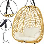 COCOON HANGING CHAIR 105x195CM BROWN Home and Garden/Garden Your Sports Performance
