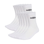 Adidas Cushioned Linear Crew Socks 10 Pairs White KF9091