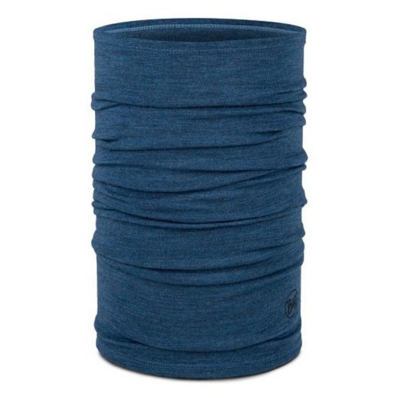 Buff Merino Midweight Multifunctional Scarf Blue Odzież militarna/Chusty, arafatki, kominy Your Sports Performance