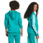 adidas 3 Stripes Fleece Hoodie 225 Turquoise JN2417 In preparation Adidas