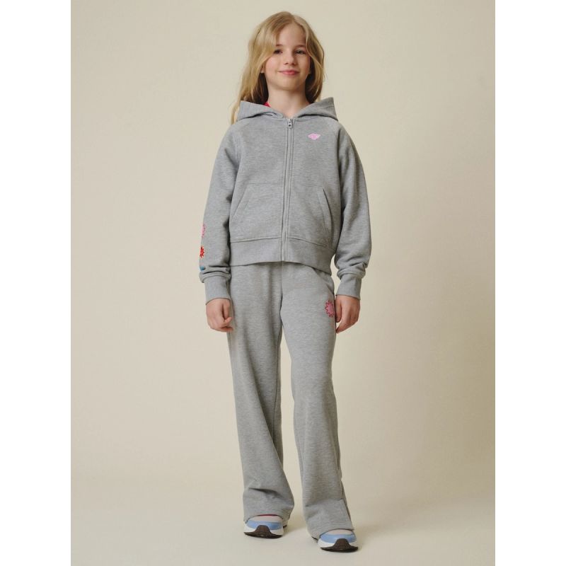 Girls’ Wide-Leg Sweatpants 4F 4FJRSS26TTROF1870-25M