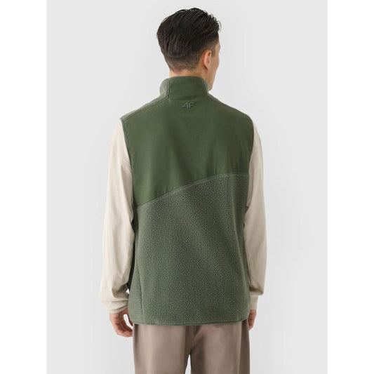 Men's sherpa vest with stand-up collar 4F 4FRAW24TVESM172-43S *Kategoria tymczasowa Your Sports Performance