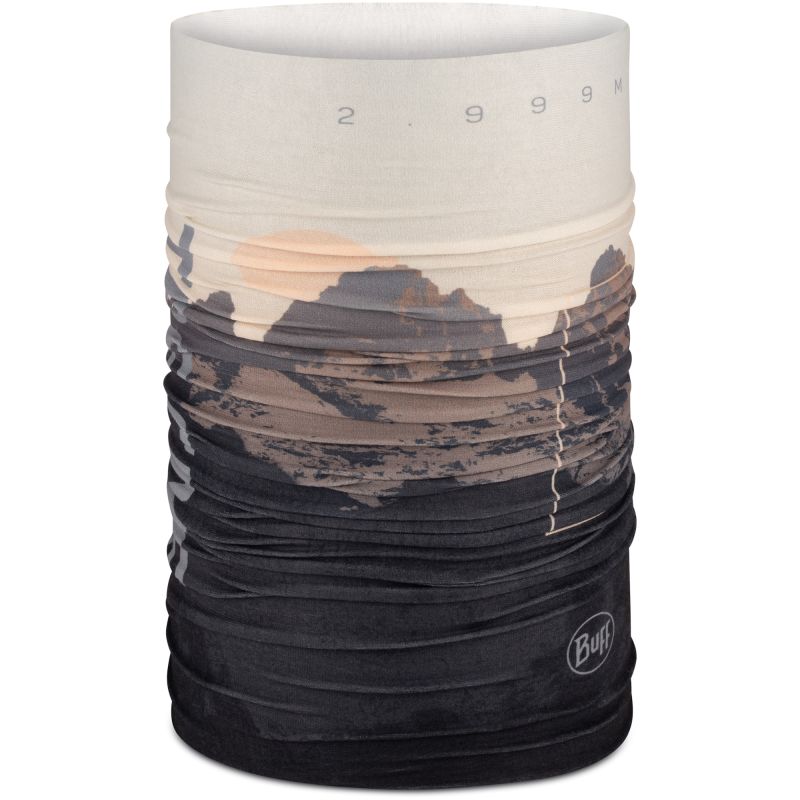 Bandana BUFF ORIGINAL ECOSTRETCH TRE CIME PEAK DARK BROWN