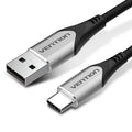 Vention Braided USB-A to USB-C Cable 3A 480Mbps 1m Gray In preparation Your Sports Performance