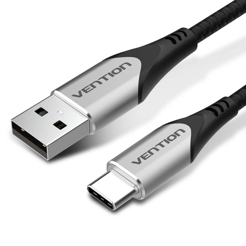 Vention Braided USB-A to USB-C Cable 3A 480Mbps 1m Gray In preparation Your Sports Performance