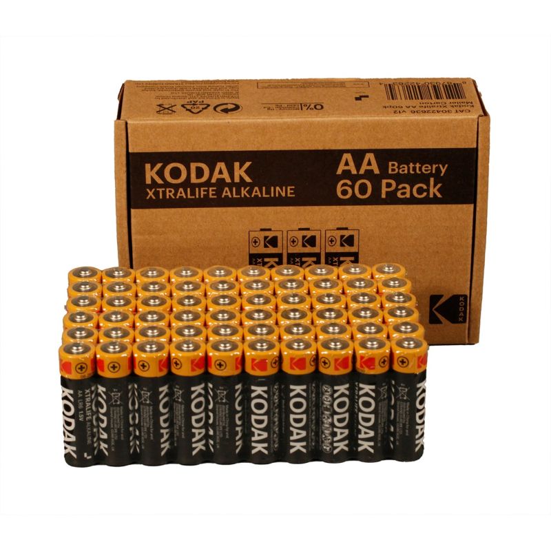 KODAK XTRALIFE ALKALINE BATTERIES AA LR6 X 60 PCS. Baterie, akumulatorki i ładowarki/Baterie Your Sports Performance