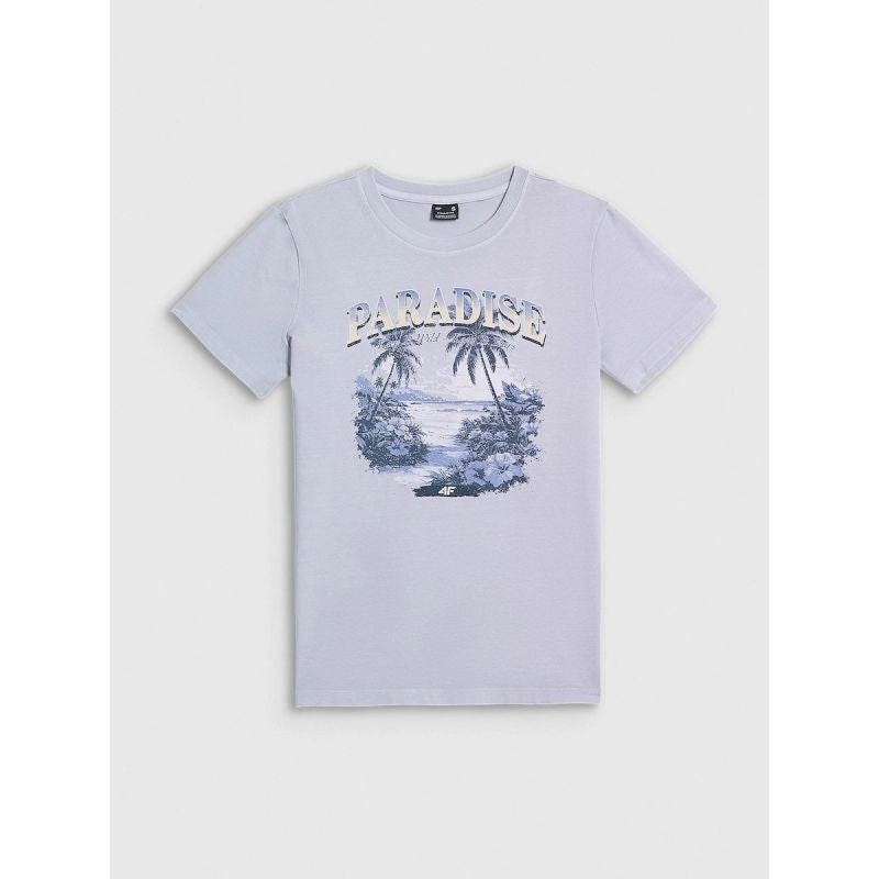 Women's regular printed T-shirt 4F 4FRAW26TTSHF4374-34S