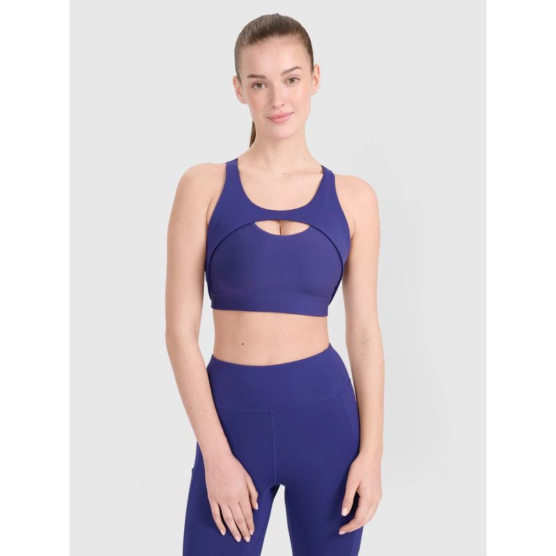 Women's medium support training bra 4F 4FWSS25USBAF150-30S *Kategoria tymczasowa Your Sports Performance