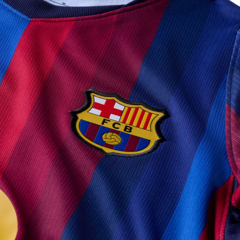 Nike FC Barcelona 2026/27 Stadium Home Kids' Jersey Burgundy Blue II1624 683