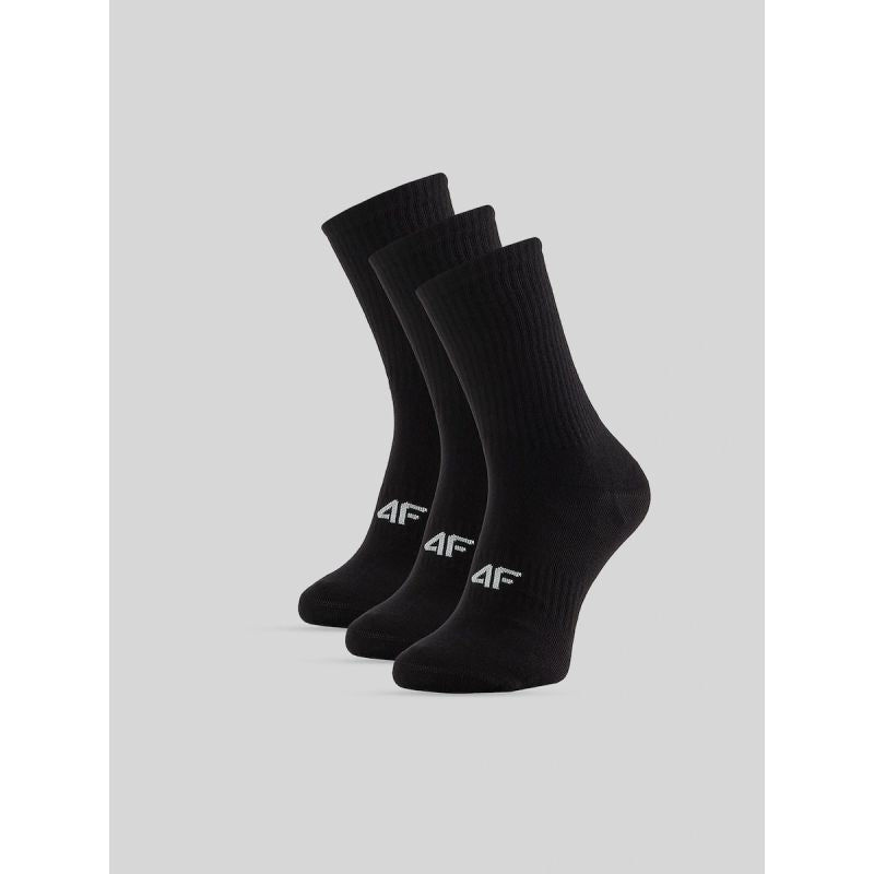 Men's long socks (3-pack) 4F 4FRMM00USOCM0956-20S