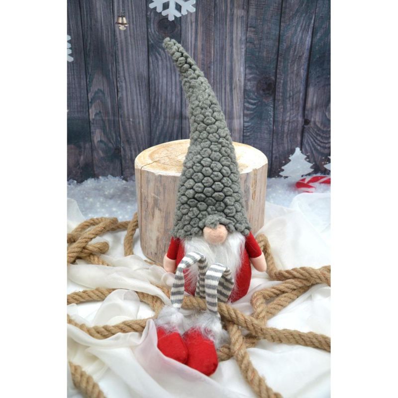 DECORATIVE GNOME WITH GRAY FUR HAT 50+25CM Home and Garden/Equipment Your Sports Performance