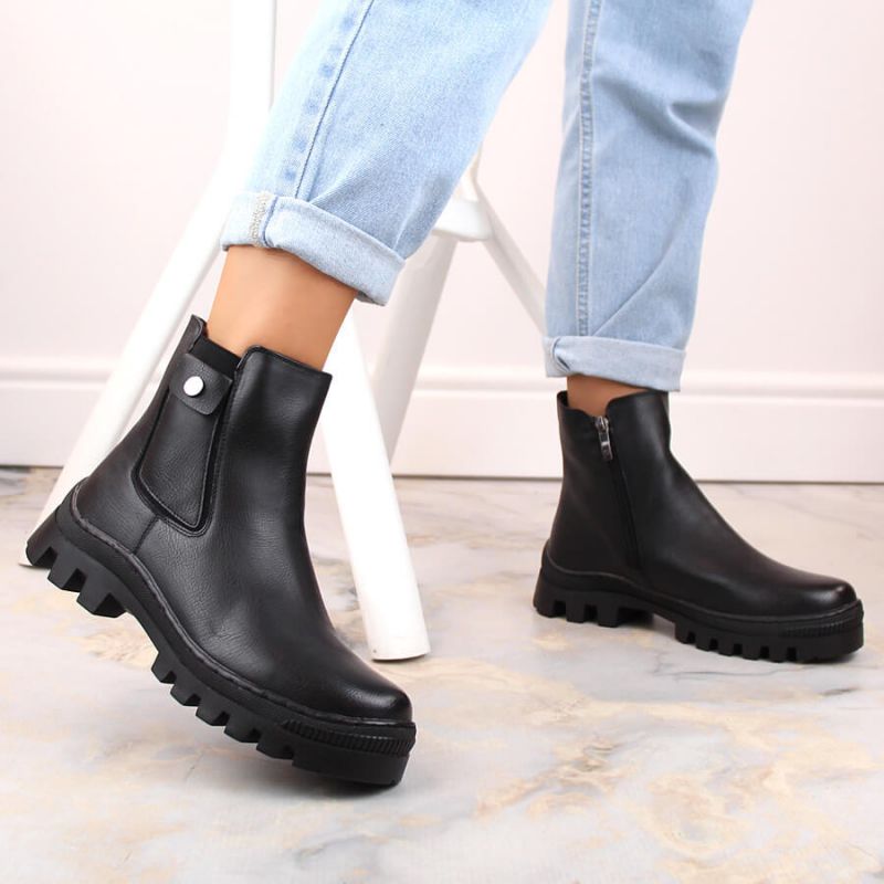 Potocki W WOL186 insulated ankle boots with a pocket, black Footwear/Outdoor/Potocki Your Sports Performance