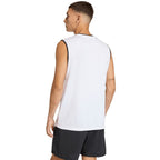 Men's adidas Entrada 26 Sleeveless Jersey White KB3928