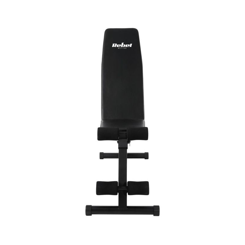Reinforced incline training bench with leg lock, REBEL ACTIVE To be categorized Your Sports Performance