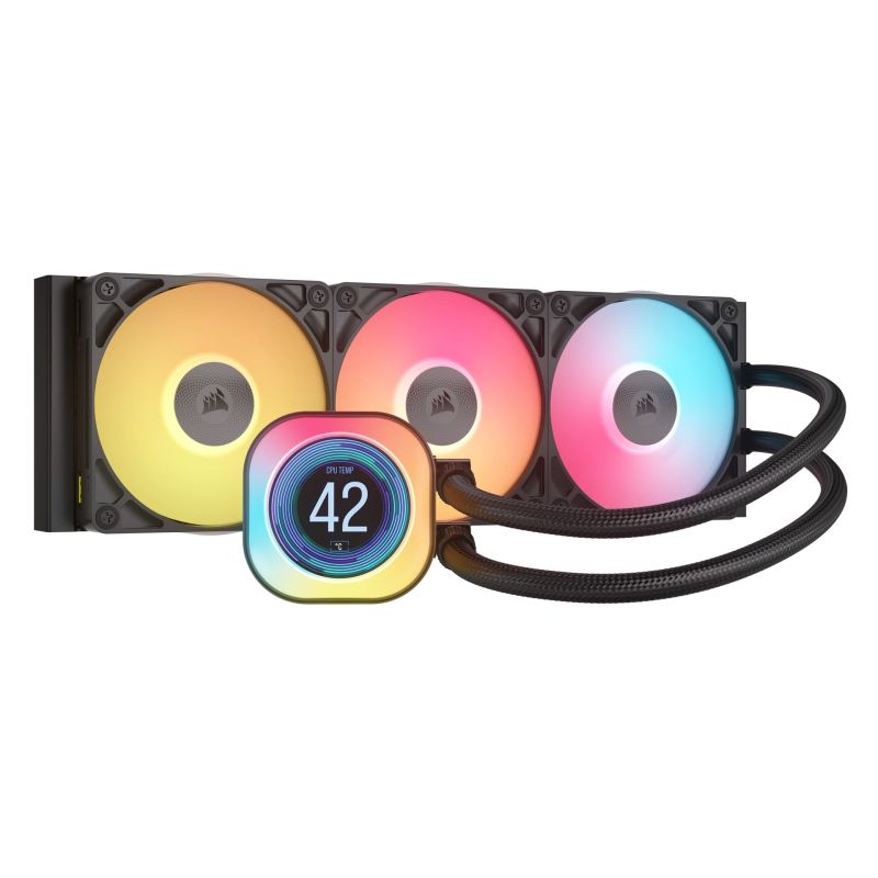Corsair iCUE LINK TITAN 360 RX LCD Processor Air Cooler 12 cm Black 1 pc. Chłodzenie/Chłodzenie - zestawy chłodzenia wodnego Your Sports Performance