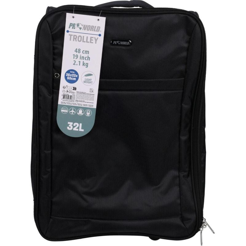 CABIN TRAVEL SUITCASE 32L BLACK PROWORLD Accessories Your Sports Performance