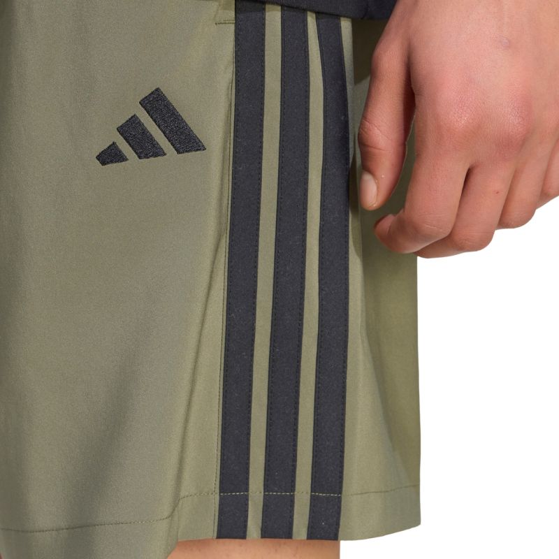 Men's adidas Essentials 3-Stripes Chelsea Lite Woven Shorts Olive KY4154