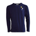 Men's Longsleeve Wood Wood Mel patches sweatshirt - 10235402-2323-Navy Odzież/Odzież na co dzień Your Sports Performance