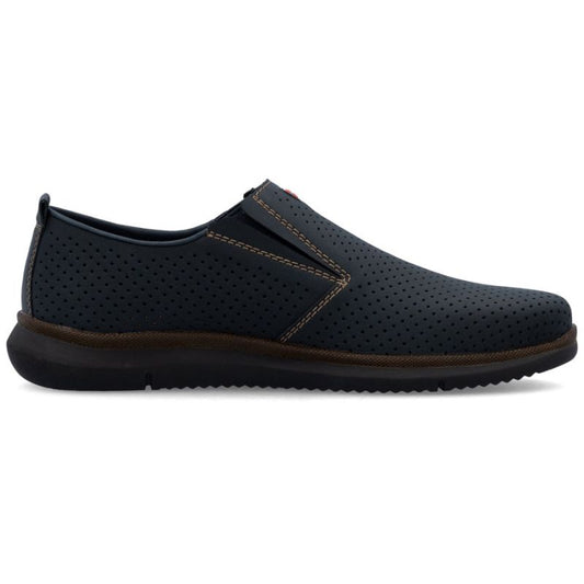Men's navy blue slip-on shoes Rieker 10452-14 Rieker