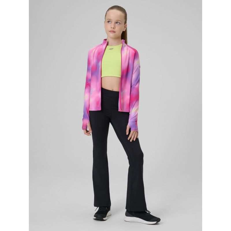Girls' sports bra 4F 4FJRSS26USBAF285-45S