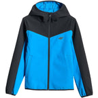 Boy's softshell jacket 4F M477 blue 4FJWSS26TSOFM477 33S