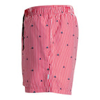 Jack&Jones men's JWHARUBA SWIM PRINTS SHORTS 12206537 TRUE RED STRIPES Jack&Jones