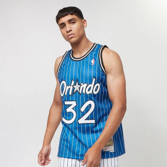 Mitchell & Ness Men's T-Shirt Orlando Magic NBA Swingman Road Jersey Magic 94 Shaquille O'Neal SMJYGS18193-OMAROYA94SON In preparation Your Sports Performance