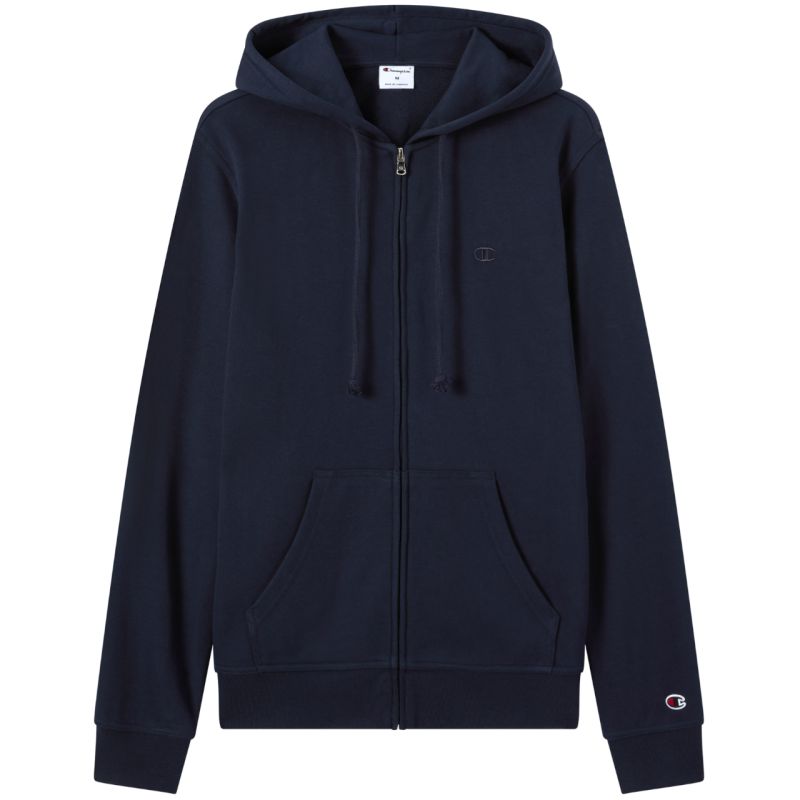 Champion Men's Full Zip Hoodie Sweatshirt Navy Blue 220786 BS501