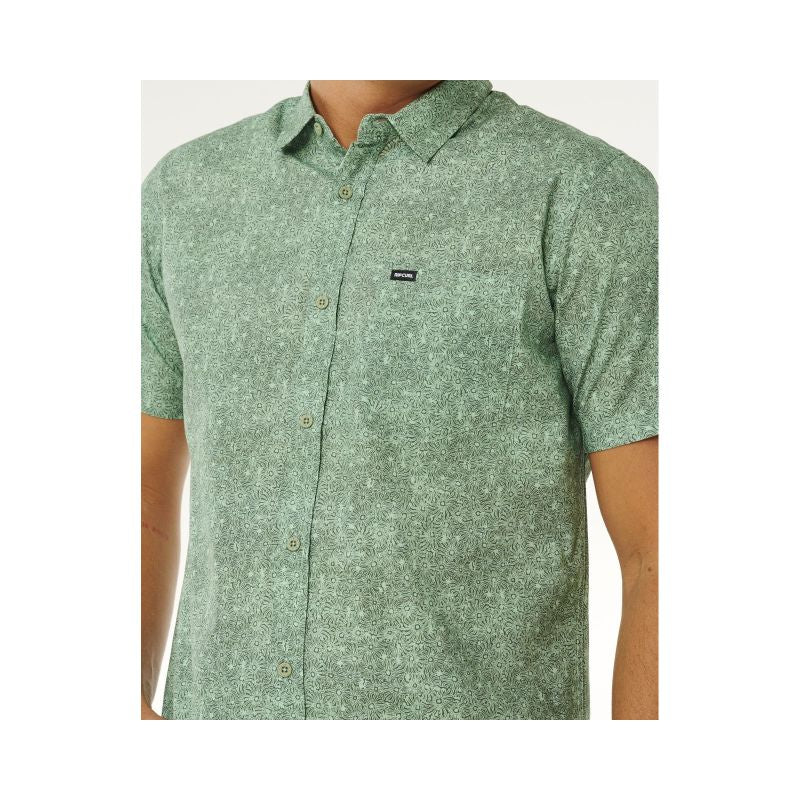 RIP CURL Men's Hypno Micro S/S Shirt Green