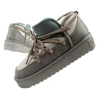 D.Franklin women's winter snow boots, fashionable insulated ankle boots, gray D.Franklin