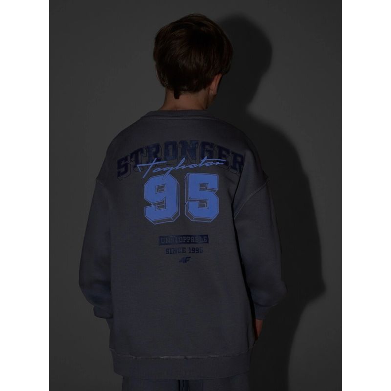 Boy's loose sweatshirt without hood 4F 4FJRSS26TSWSM2635-24S 4f
