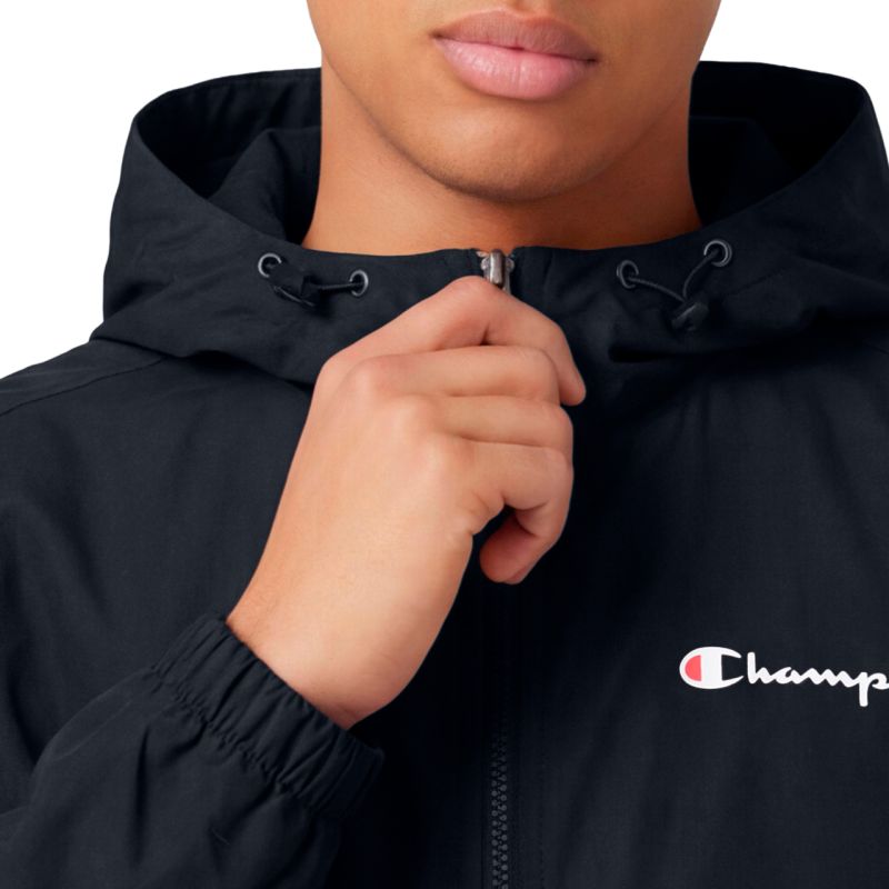 Champion Windbreaker Men's Jacket Black 222272 KK001