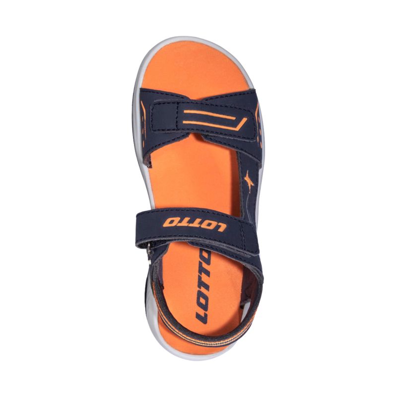 Lotto Estaca children's sandals navy blue and orange 2601480 5927